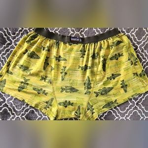 🐟 Patagonia CAPALINE silk weight boxers vintage fish 🐠 design